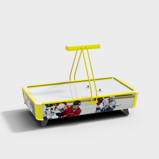 Mini Ice Hockey Table 3D model for Winter Fun