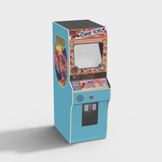 Retro Arcade Cabinet 3D model