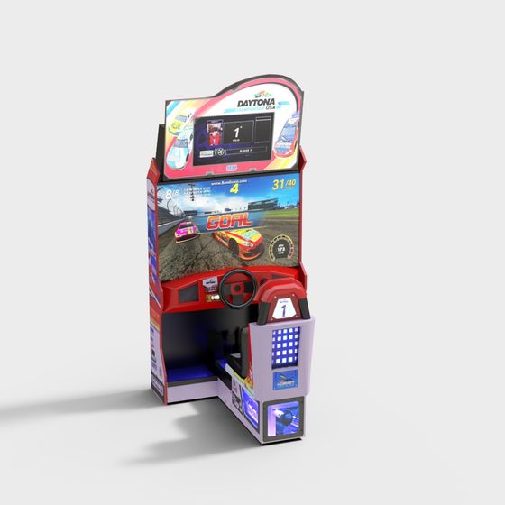 Retro Daytona USA Arcade Machine 3D model