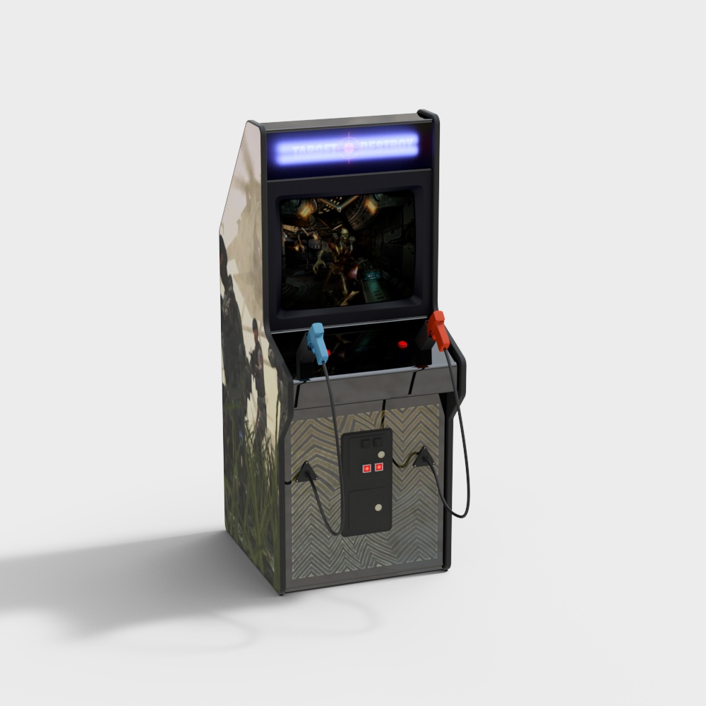 Retro Arcade Machine 3D model