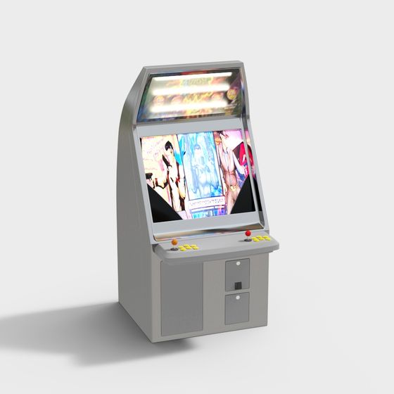Retro Arcade Machine 3D model
