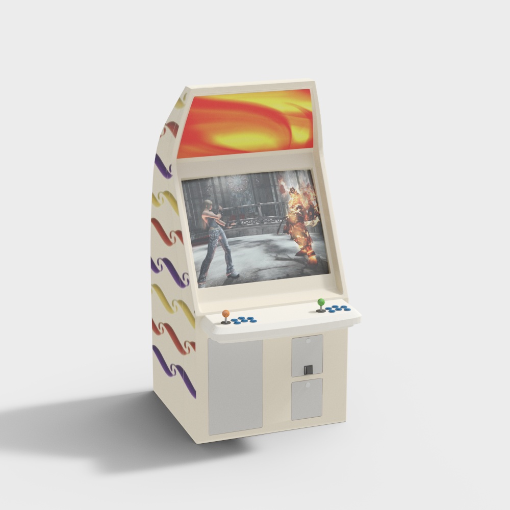 Video Game City Fighting Game Console