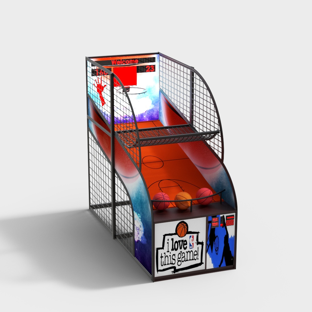 Arcade basketball machine
