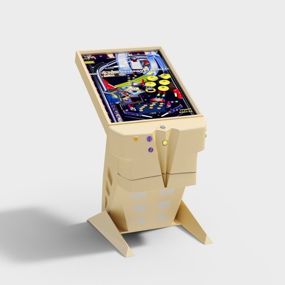 Pinball Machine 3D model for Creative Projects
