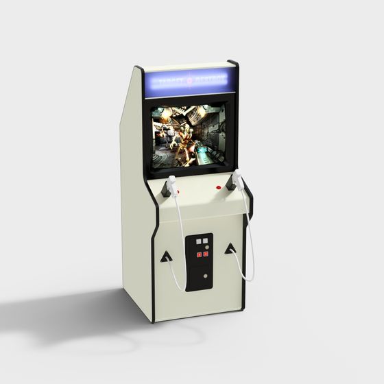 Classic Arcade Cabinet 3D model for Nostalgic Gaming