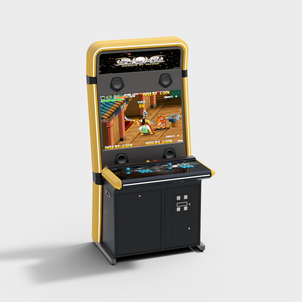 Retro Arcade Cabinet 3D model