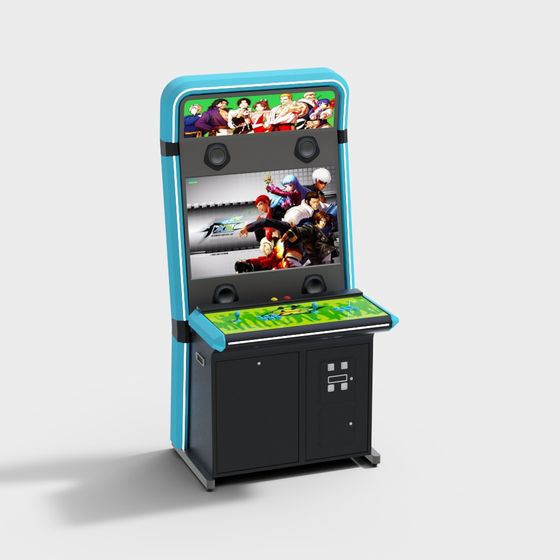 Stylish Retro Arcade Cabinet 3D model for Creative Projects