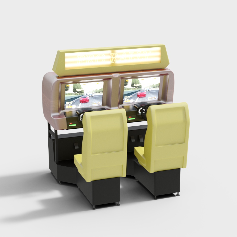 Arcade Racing Machine 3D model