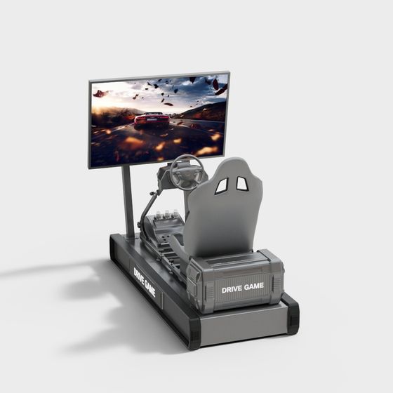 Black Arcade Game Console 3D Model for Memberships