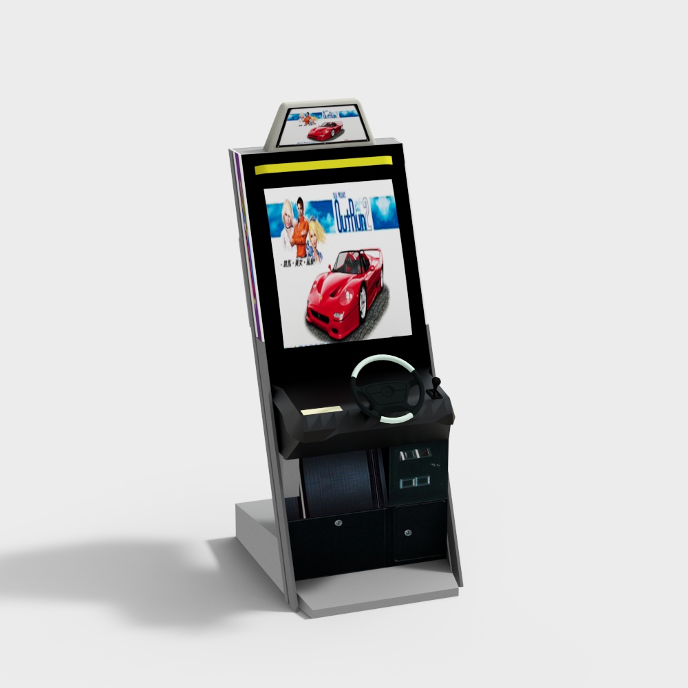 Retro Arcade Cabinet 3D model