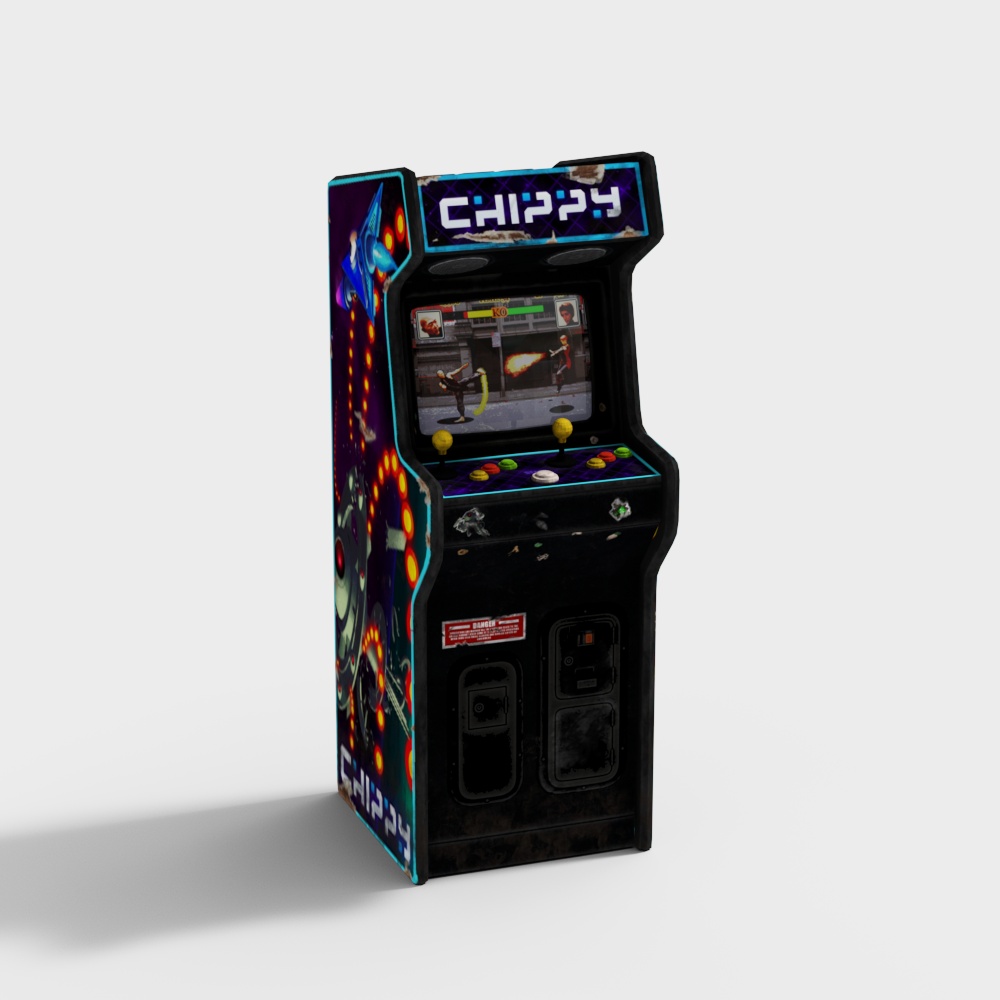 Chippy Arcade Machine 3D model