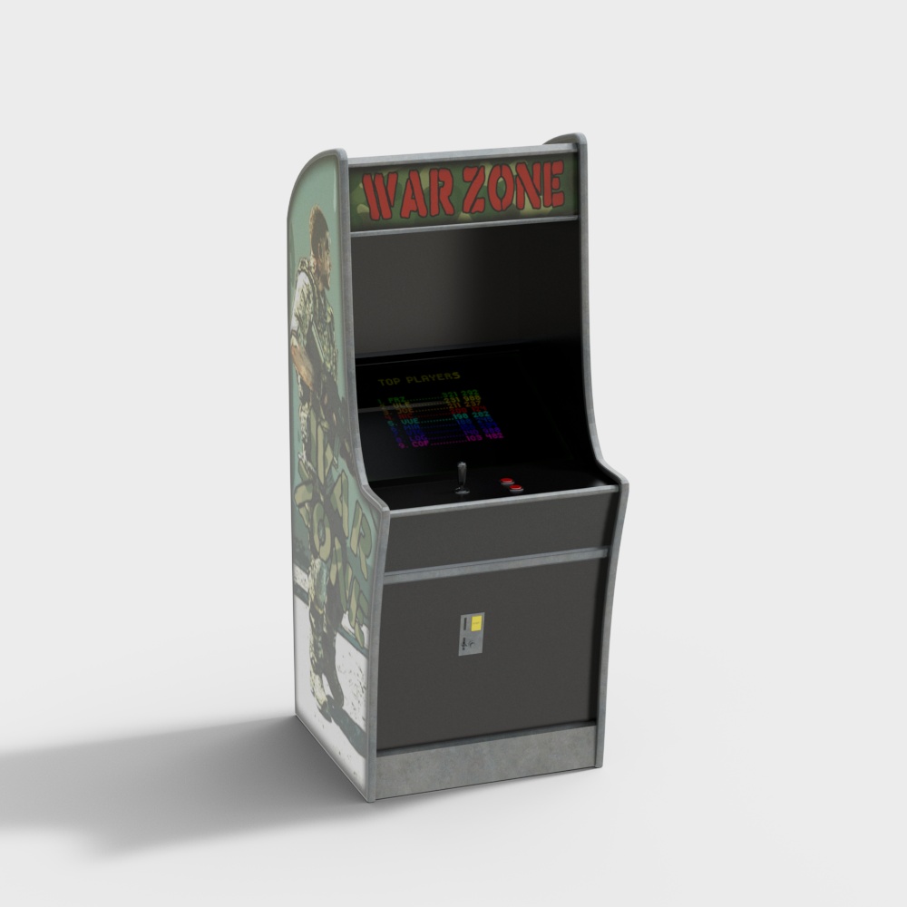 Retro War Zone Arcade 3D model