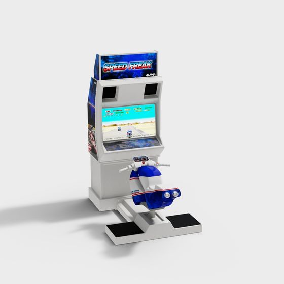 Arcade Racer 3D model for Retro Gaming