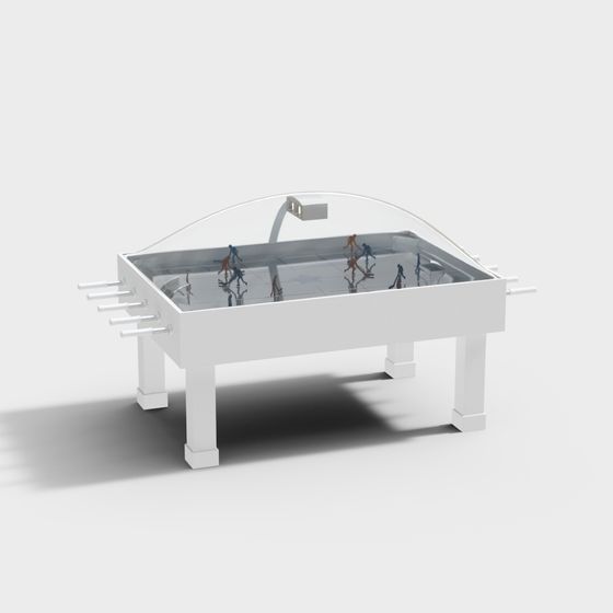 Stylish Low Poly Ice Hockey Table 3D model