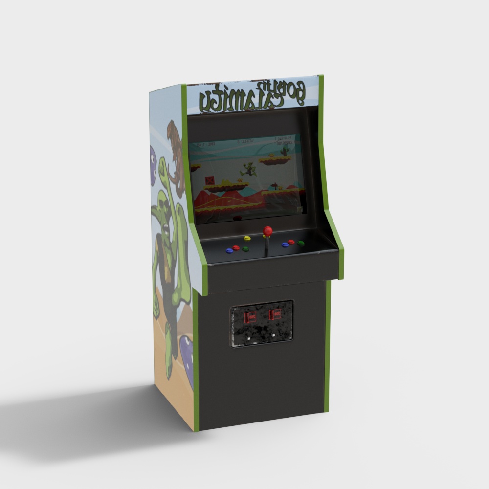 Classic Arcade Machine 3D model