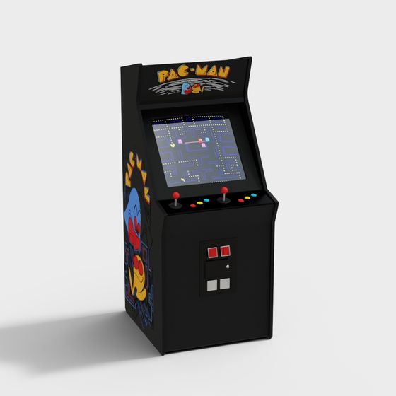 Pac-Man 3D Model - Nostalgic Arcade Experience