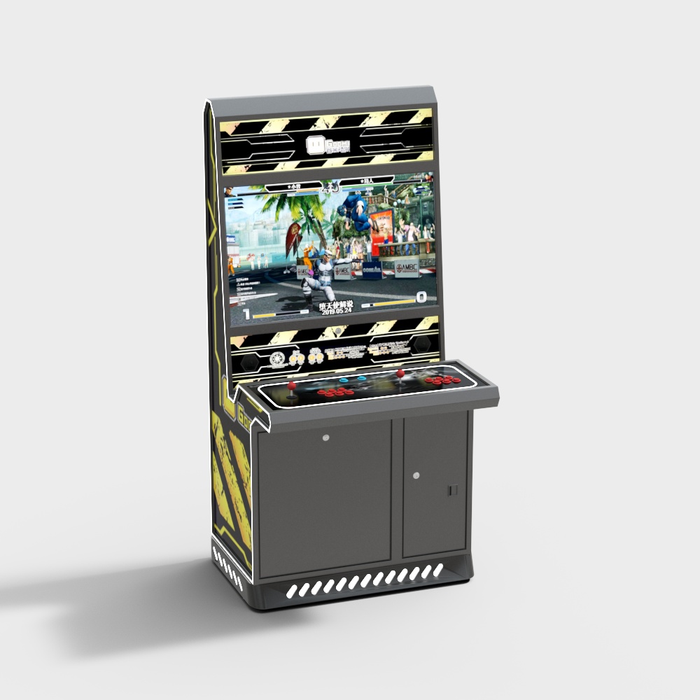 Retro Arcade Machine 3D model