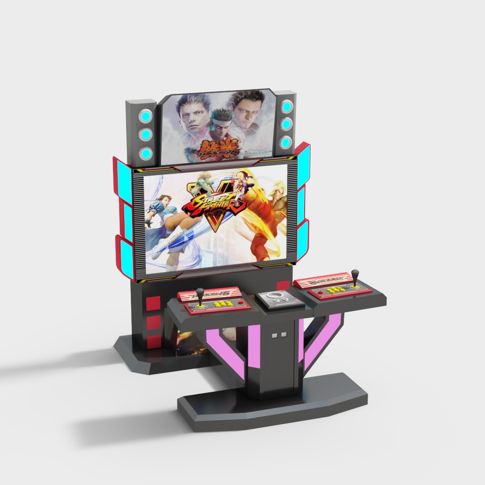 Retro Arcade Machine 3D model