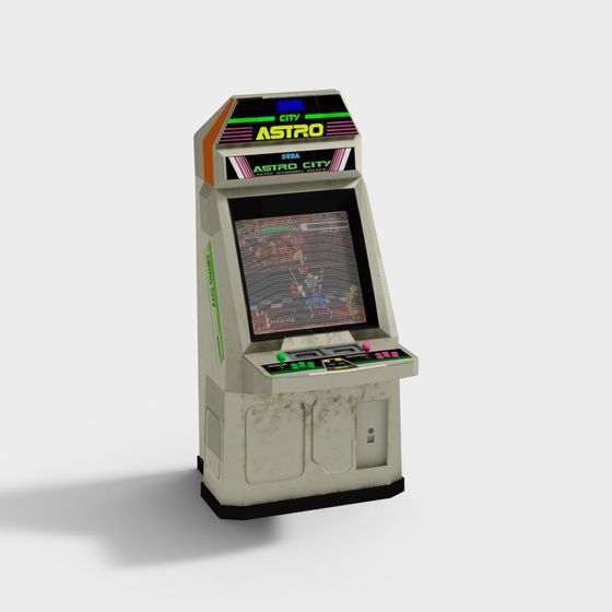 Sega Astro City Arcade Machine 3D model for Retro Design