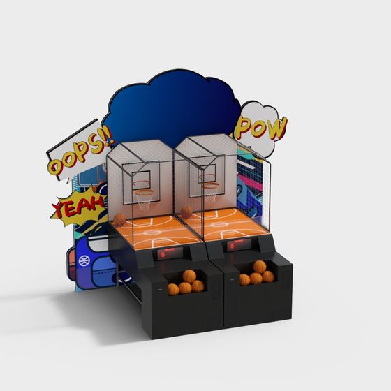 Arcade Basketball Machine 3D model