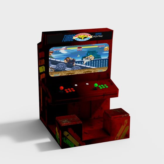 Turbo Champion Edition Arcade Cabinet 3D model