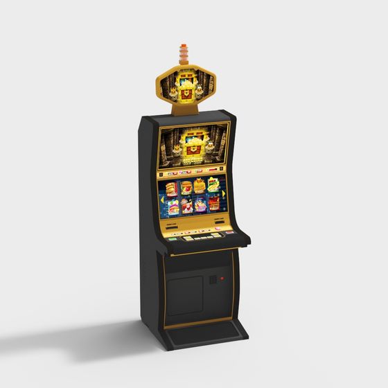 Vibrant Slot Machine 3D Model for Game Development