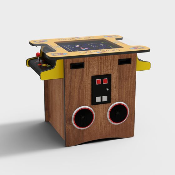 Pac-Man Mini Arcade 3D model for Retro Gaming