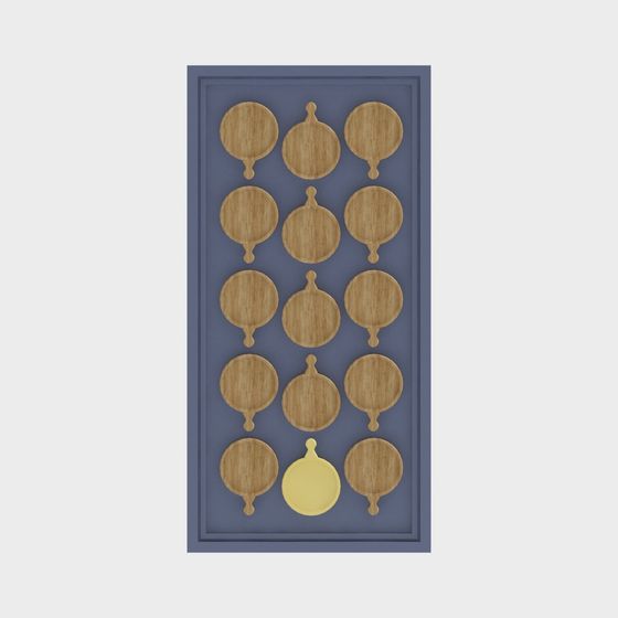 Wooden Balloon Plaques 3D model