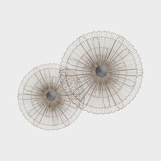 Fan Art 3D Model with Low Polygon Design