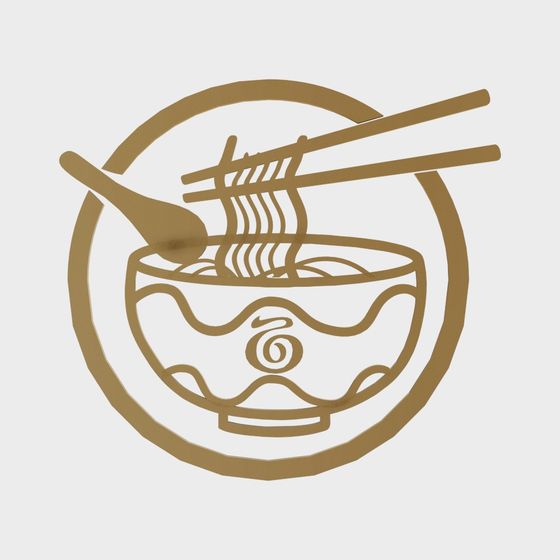 Delicious Low-Poly Ramen Bowl 3D model