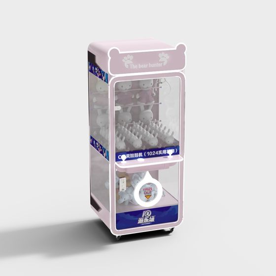 Charming Low-Poly Claw Machine 3D model