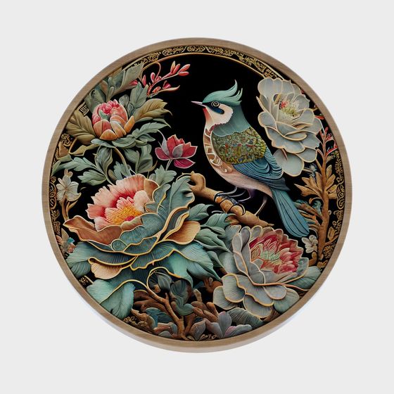 Flower and Bird Plate 3D model