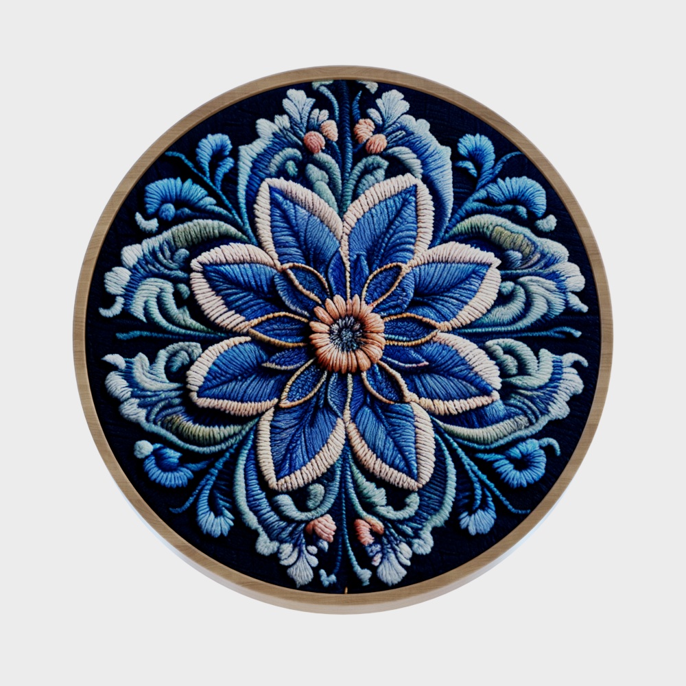 ปักดอกไม้