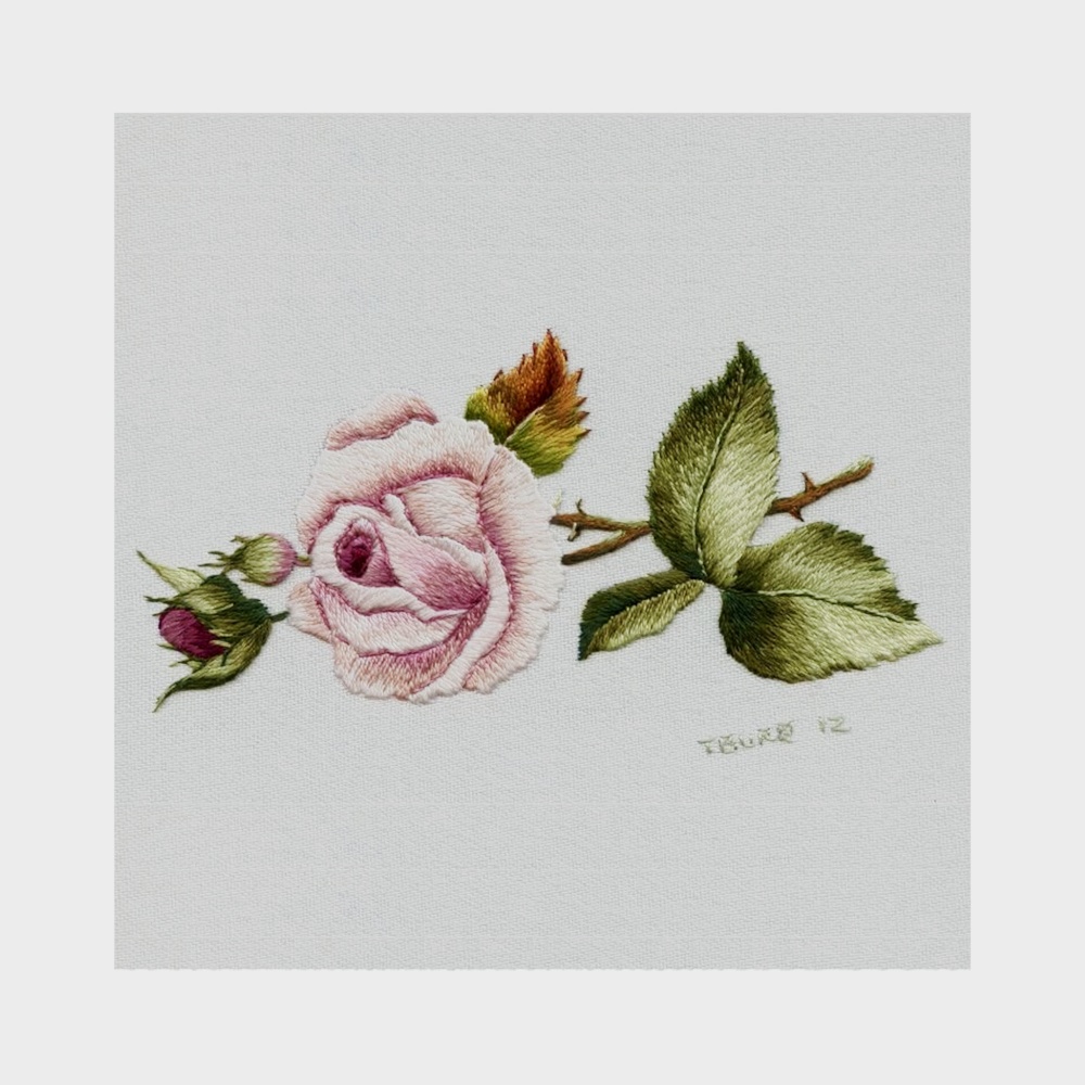 Вышивка цветами