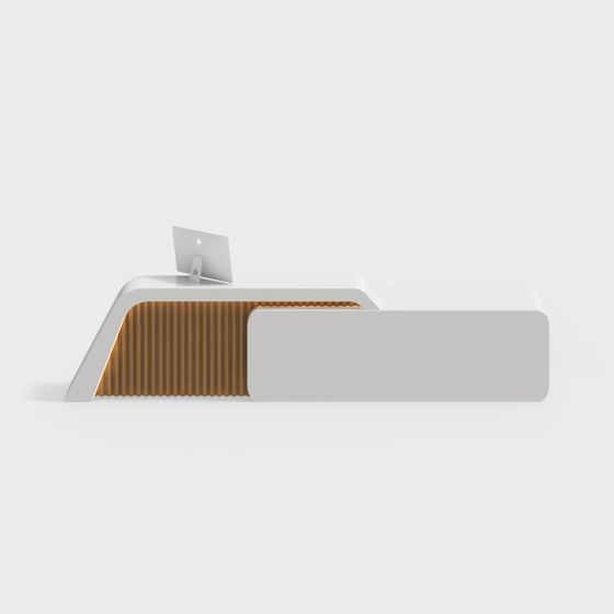 Futuristic Office Desk 3D model