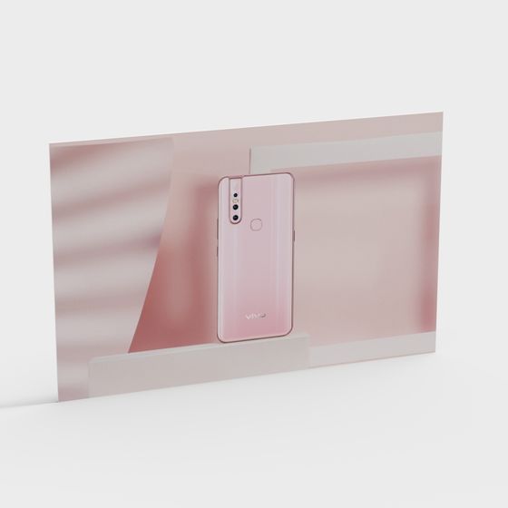 Vivo Phone 3D Model - Realistic and Low Poly Style