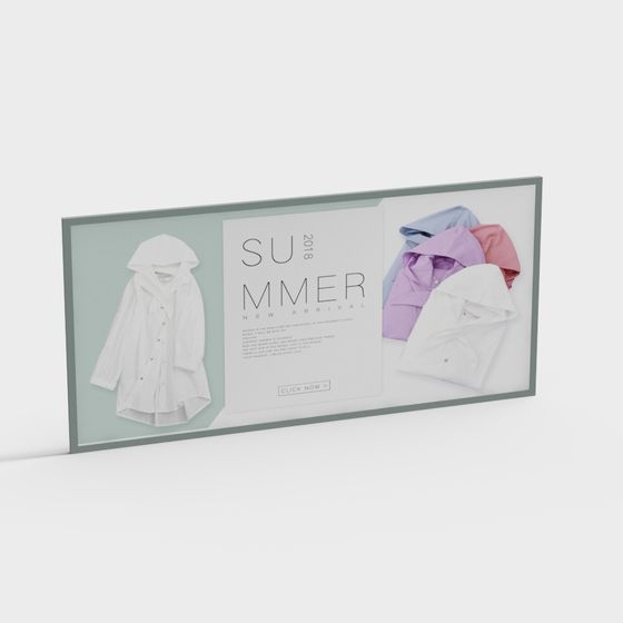 Fresh Summer Hoodie 3D Model