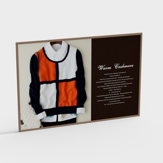 Warm Cashmere Sweater 3D Model