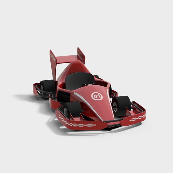 Dynamic Low-Poly Racing Car 3D model