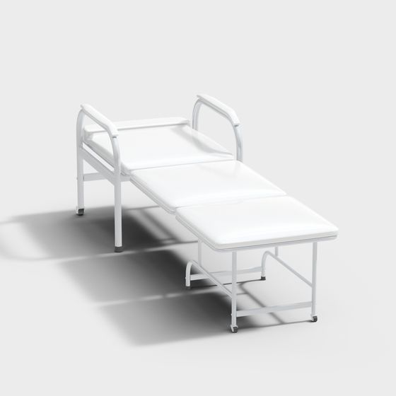 Lit et chaise d'accompagnement à l'hôpital