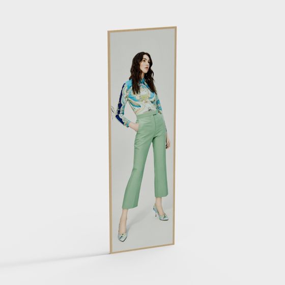 Stylish 3D Model of a Fashionable Female Figure