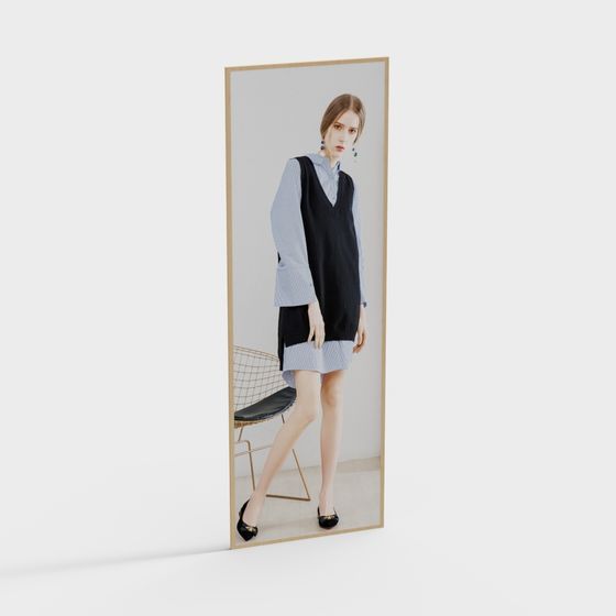 Urban Mirror 3D model for Creative Projects