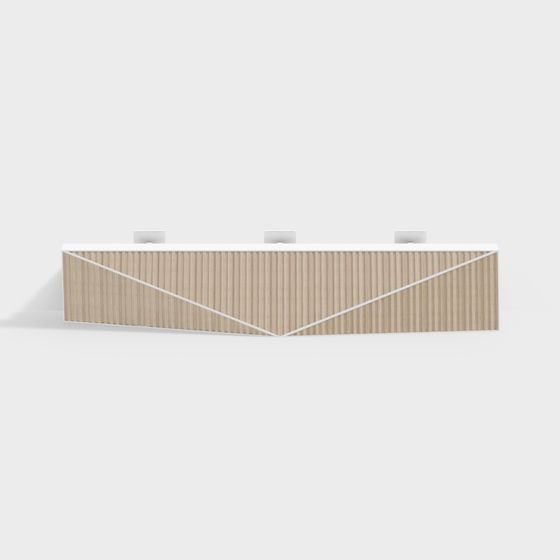 Urban Wave Reception Desk 3D model