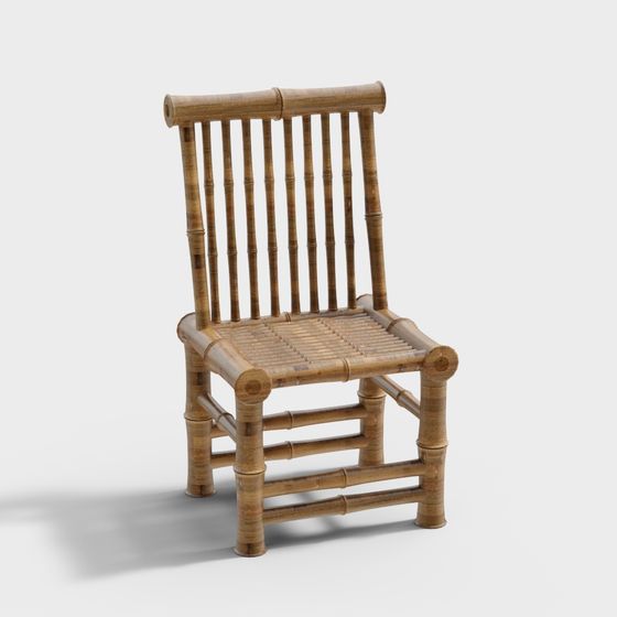 Bamboo Weave Chair 3D model