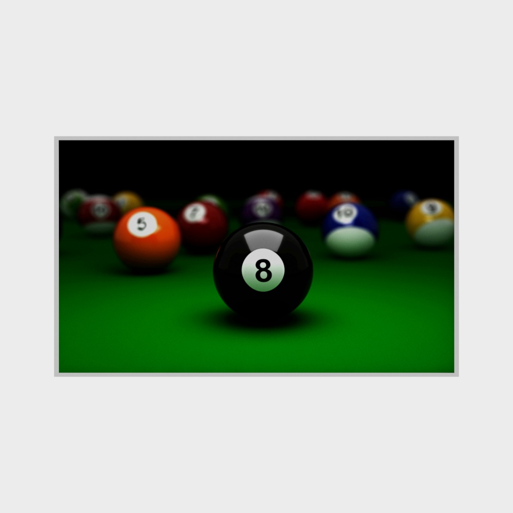 Poster of billiards hall