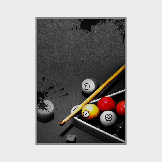 Low-Poly Billiards 3D Model