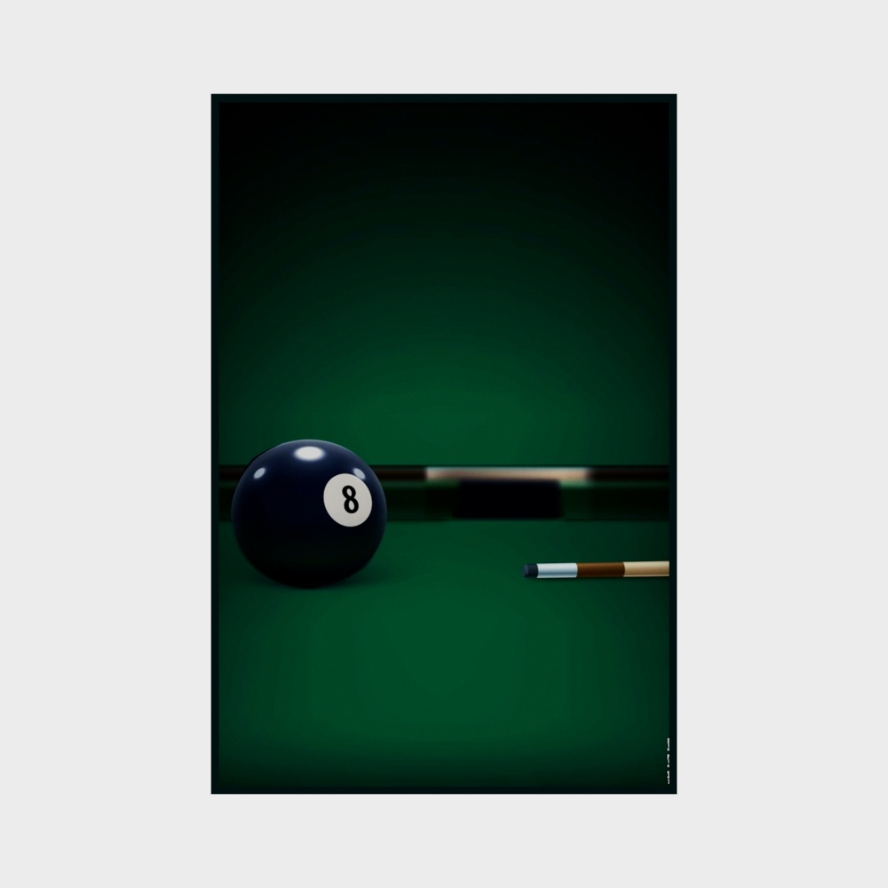 Poster of billiards hall