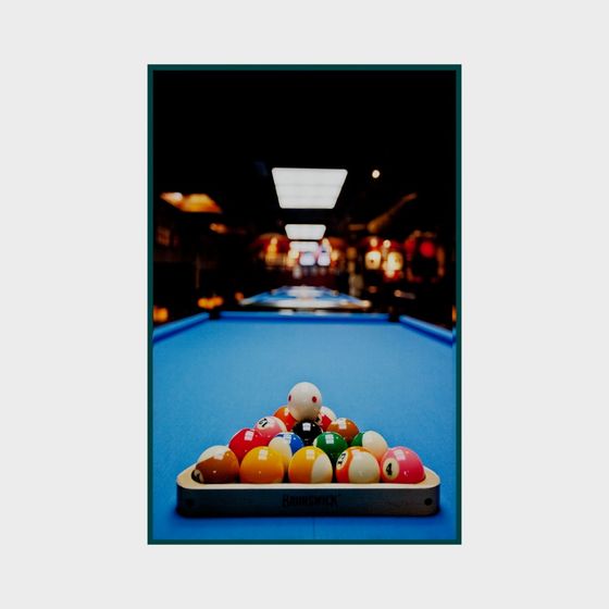 Low Poly Billiards Table 3D model