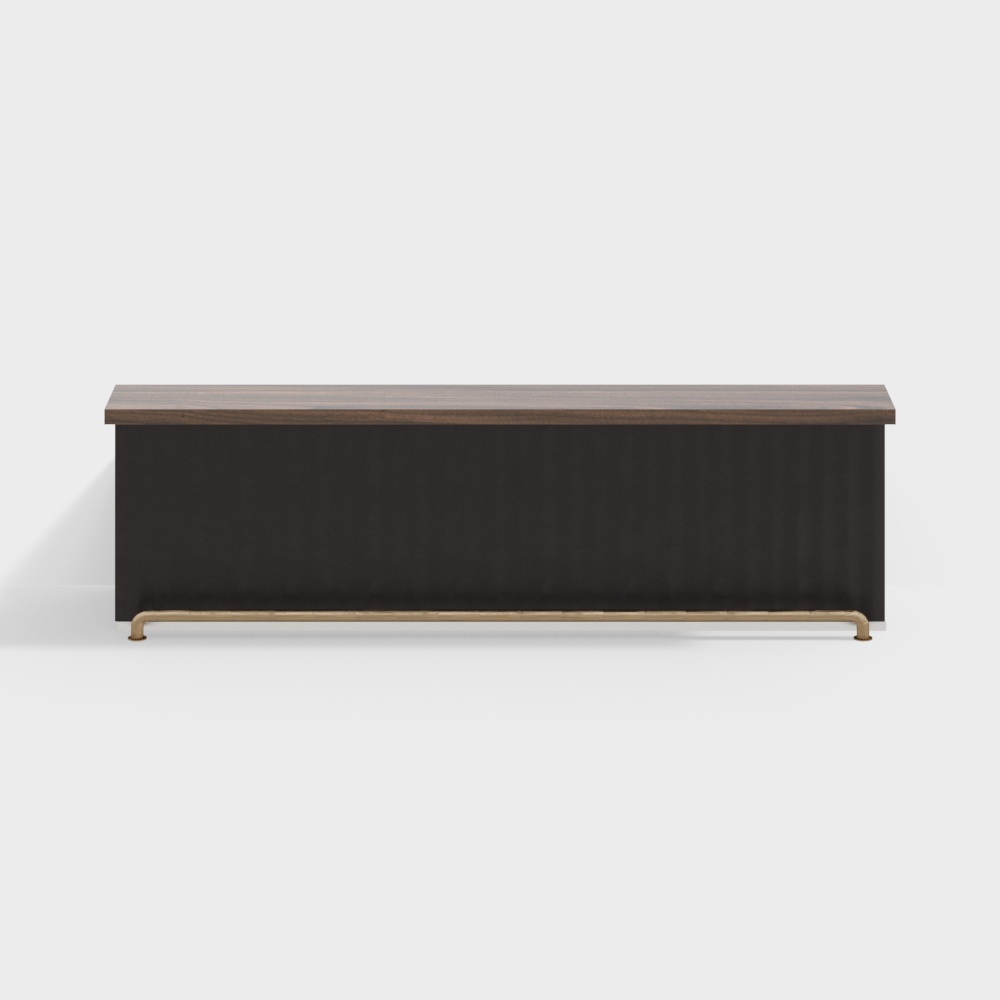 Industrial Style TV Stand 3D model