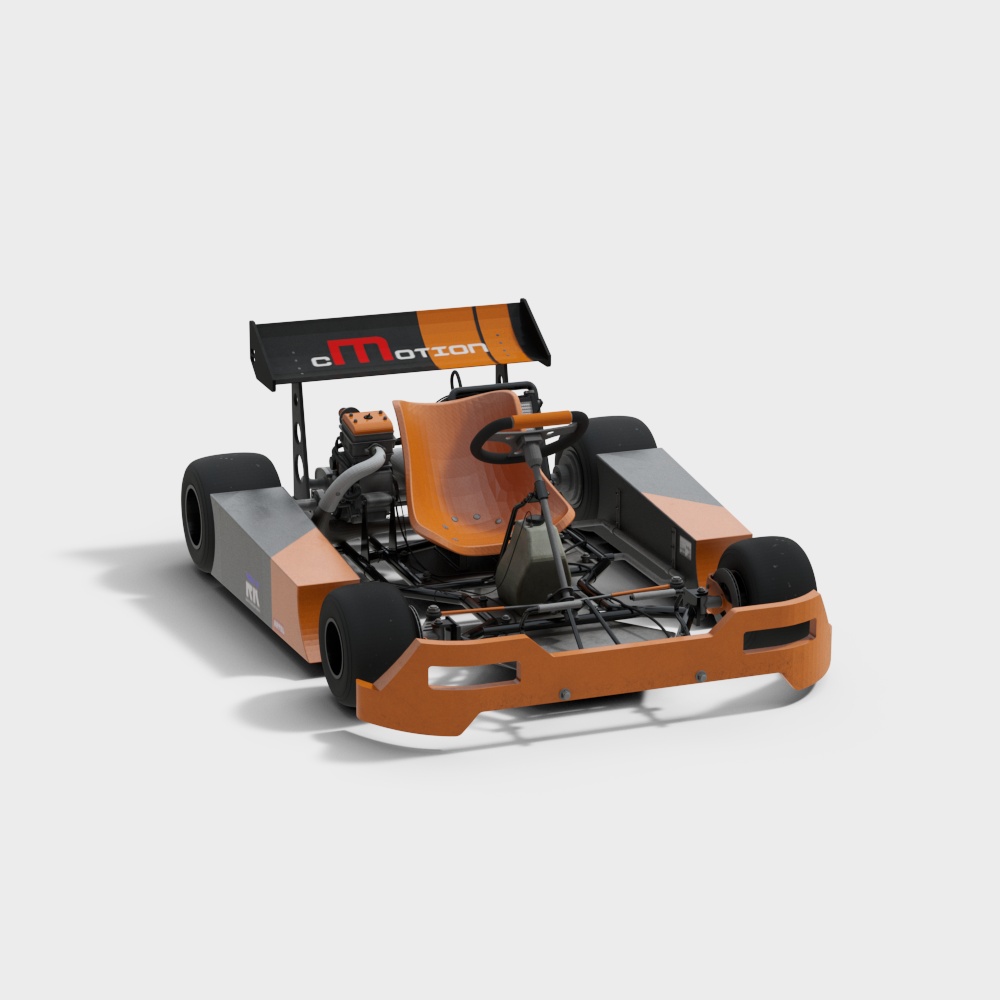 Stylish Low-Poly Racing Car 3D model